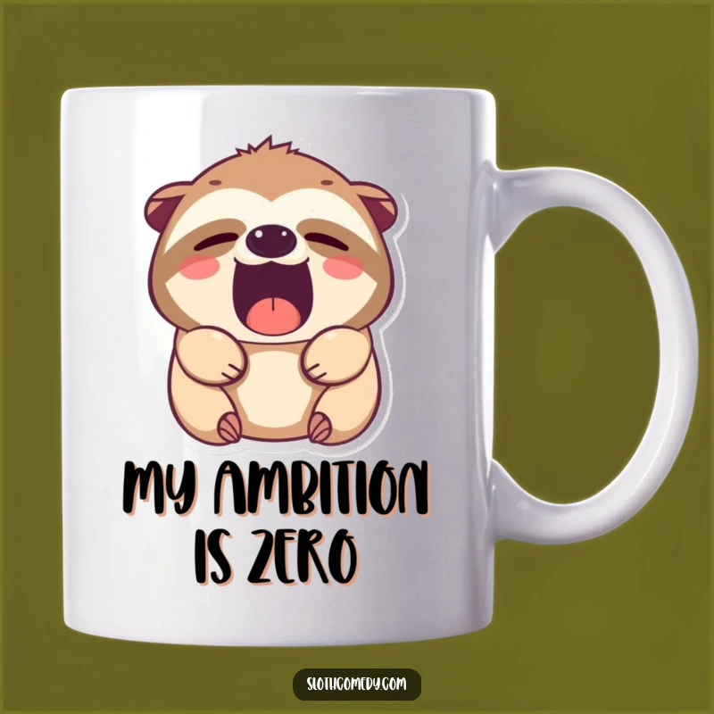 Funny Kawaii Sloth Yawning Mug: The Perfect Sleepy Gift for Slow Mornings