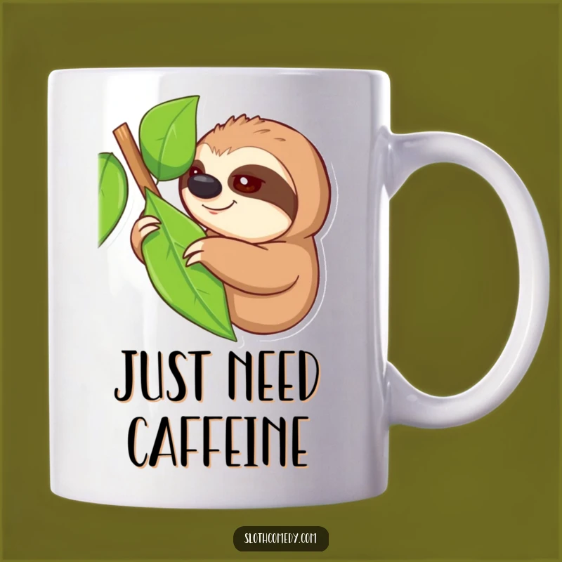 Funny Reaching Sloth Mug: Effort Alert! Perfect for Slow Coffee Lovers, a Funny Gift