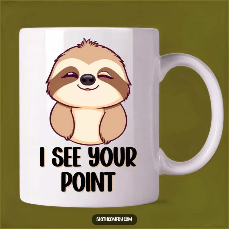 Funny Sloth Wink Mug: A Hilarious Brew Companion, Perfect Tee Time Gift