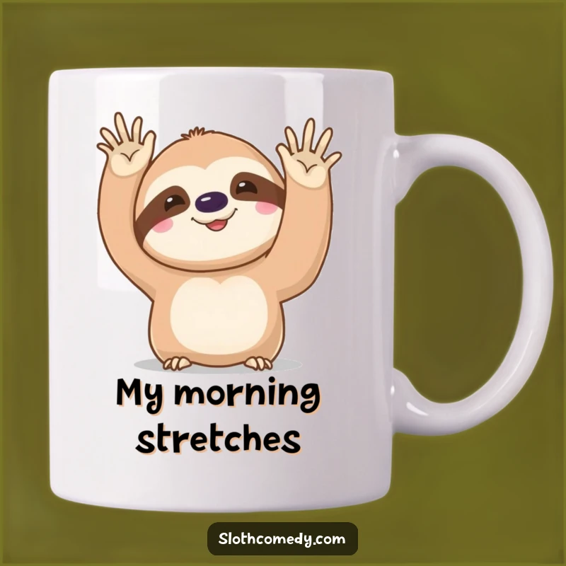 Funny Kawaii Sloth Slow Wave Mug: Hilarious Gift for Patience Lovers