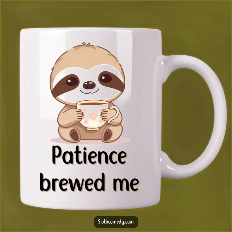 Funny Sloth Tea Time Mug: Elegant Comedy, Perfect Gift for Tea Lovers