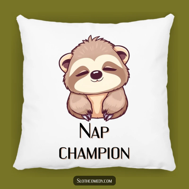 Funny Slow Blink Sloth Pillow: Soft Kawaii Cushion, Adorable Funny Gift