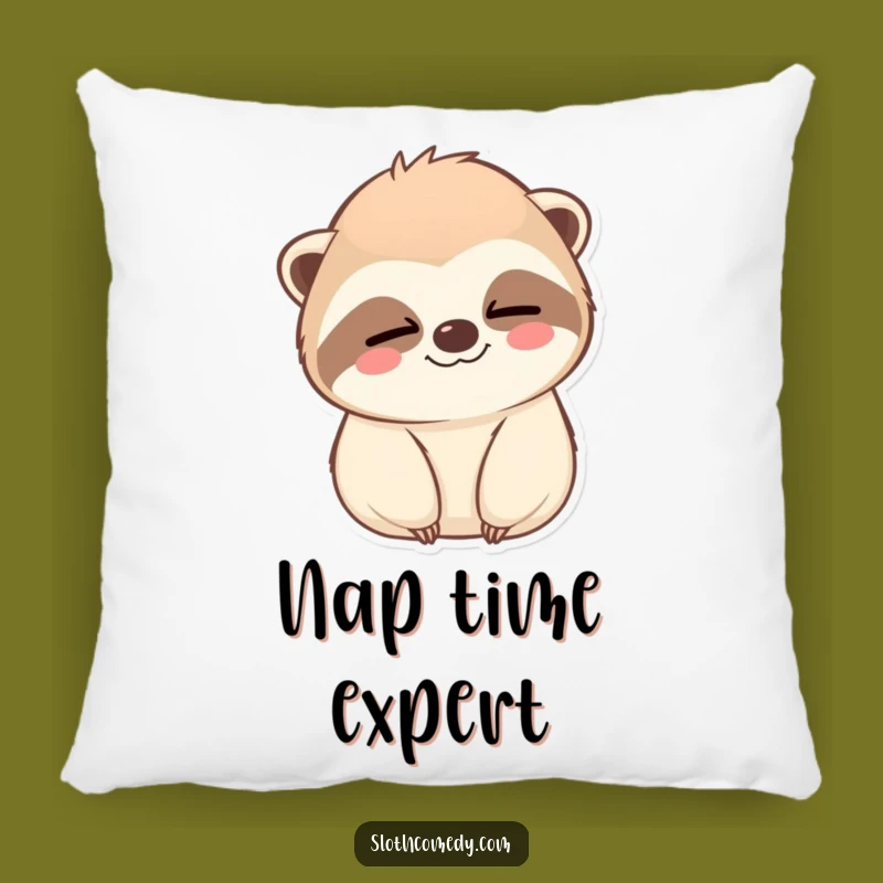 Funny Kawaii Sloth Wink Pillow: Cozy Comfort, Adorable Funny Gift!