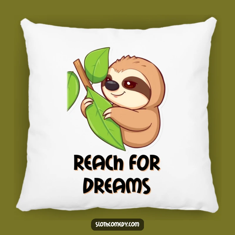 Funny Reaching Sloth Pillow: Cozy Comfort with a Hint of Effort, a Soft Funny Gift