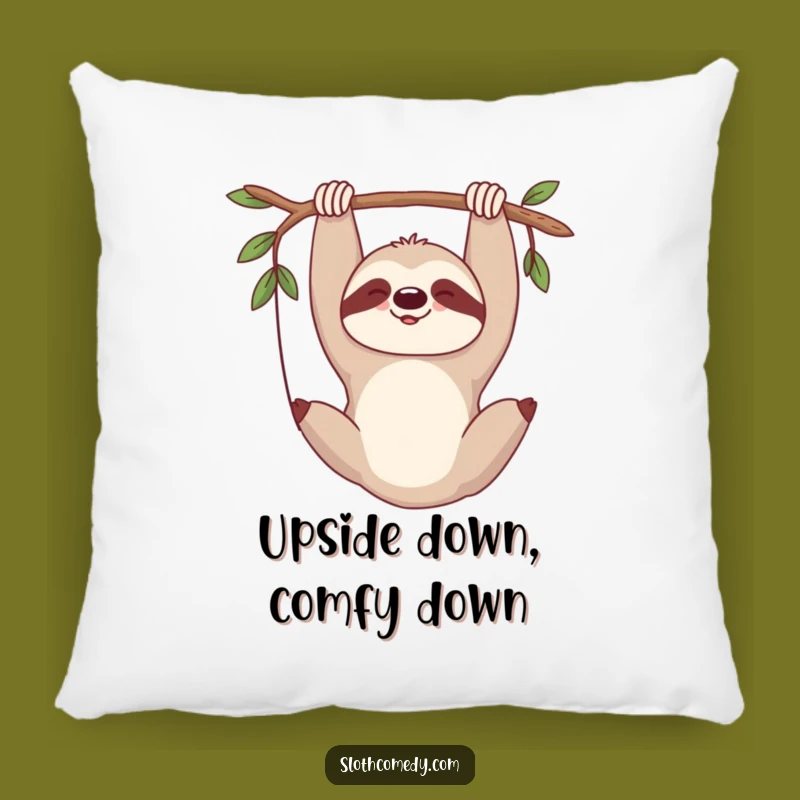 Funny Sloth Sigh Pillow: Maximum Comfort with Comedic Relaxation, Cozy Gift