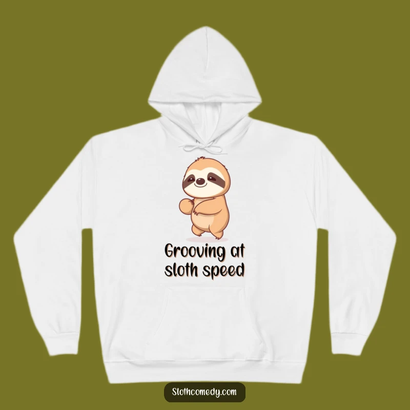 Funny Kawaii Sloth Hoodie - Cozy Swaying Sloth for Unhurried Comfort and Humor