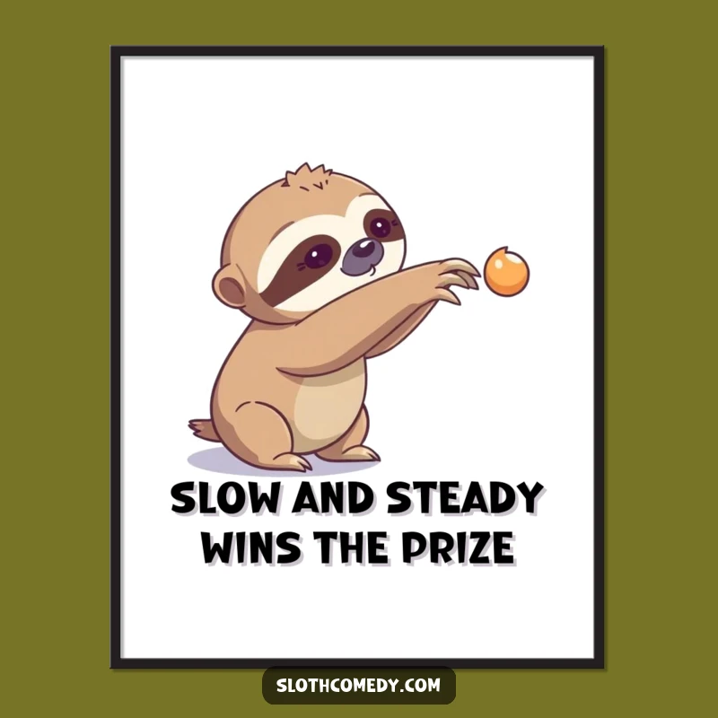 Free Printable Sloth Art: Slow Reaching, Hilarious Downloadable Decor