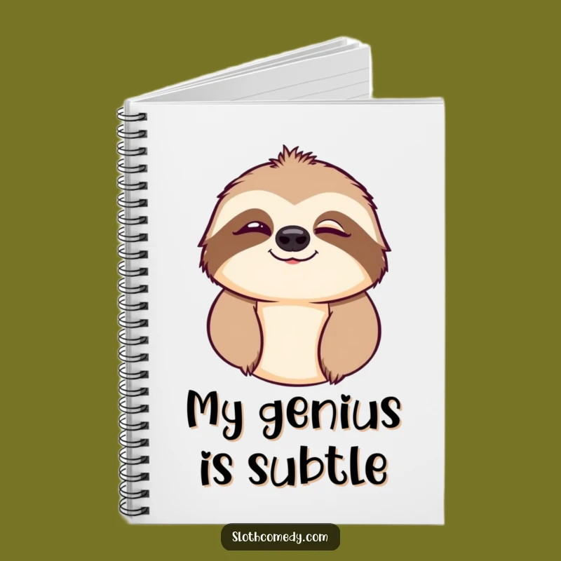 Funny Sloth Wink Notebook: Jot Down Ideas with Humor, Perfect Creative Gift