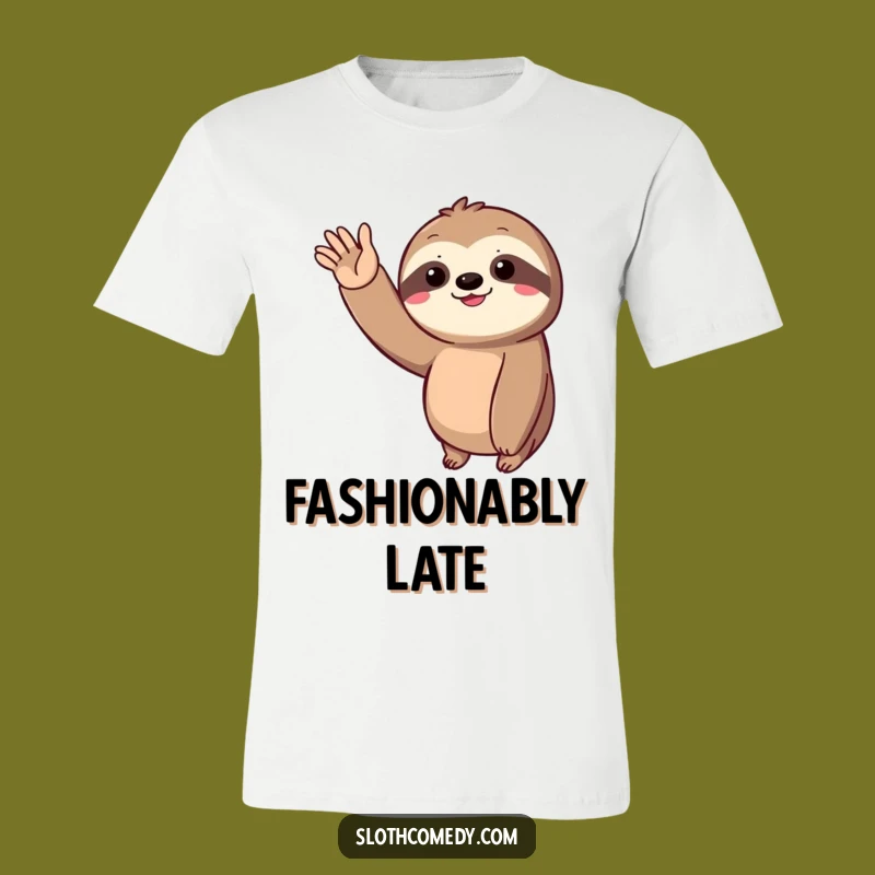 Spread good vibes with this funny sloth tee! Its slow wave is full of pure, unhurried joy.