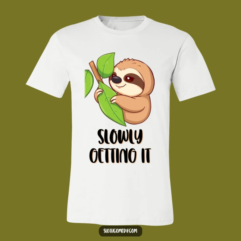 Funny Reaching Sloth T-Shirt: Slow and Steady Wins the Snack, a Hilarious Funny Gift