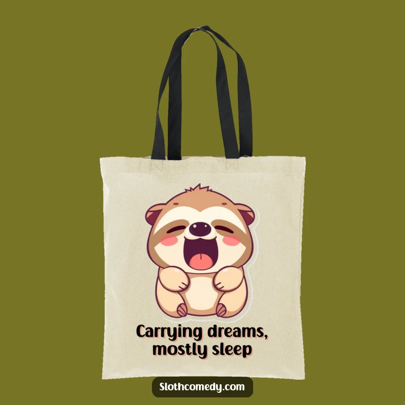 Funny Kawaii Sloth Tote Bag: Carry Your Essentials with Sleepy Charm