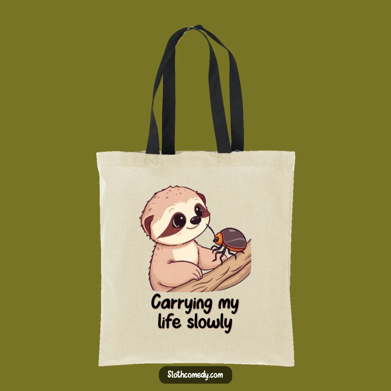 Funny Sloth Wonder Tote Bag: Carry Your Essentials with This Hilarious Slow-Life Accessory
