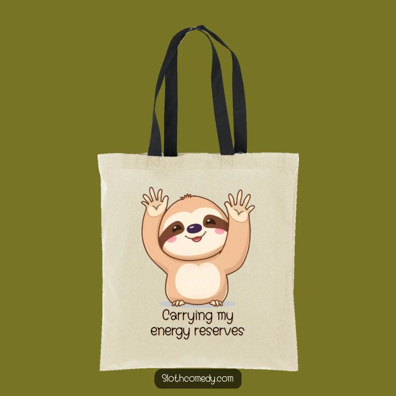 Funny Kawaii Sloth Tote Bag: Spacious and Hilarious Gift for Errands