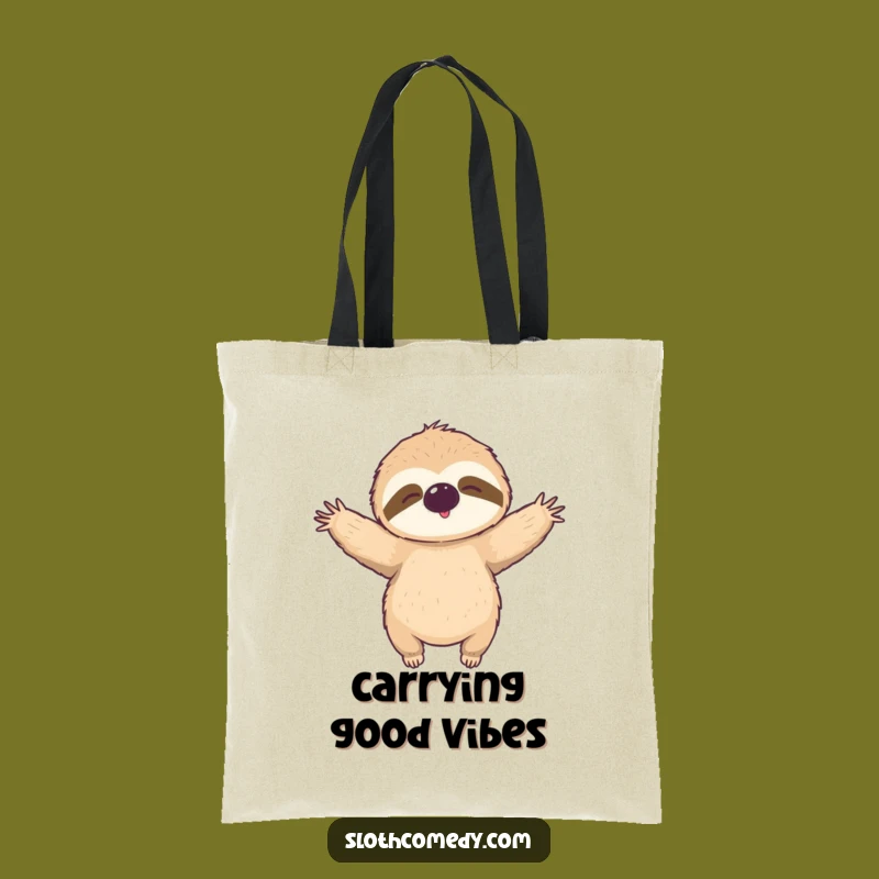 Funny Sloth Hug Tote Bag - Carry Your Essentials with Warmth and Style