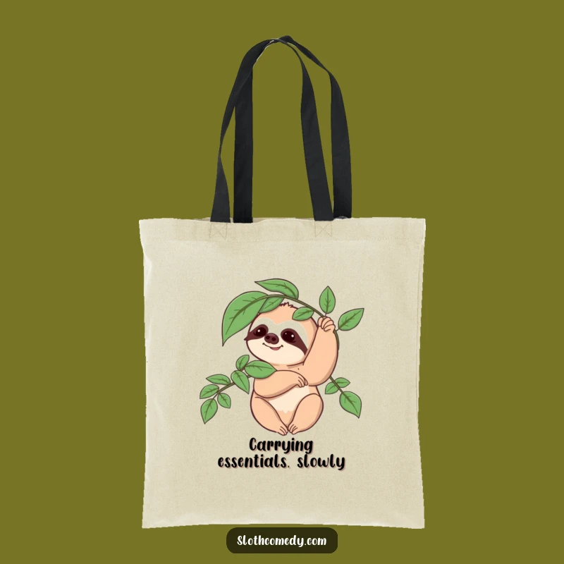 Funny Sloth Tote Bag: Slow Wave, Nature Carry, Perfect Funny Gift!