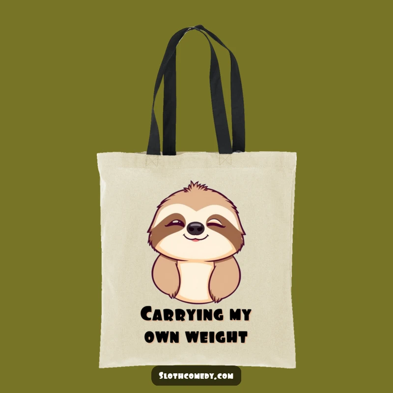 Funny Sloth Wink Tote Bag: Carry Your Laughs in Style, Perfect Gift Bag